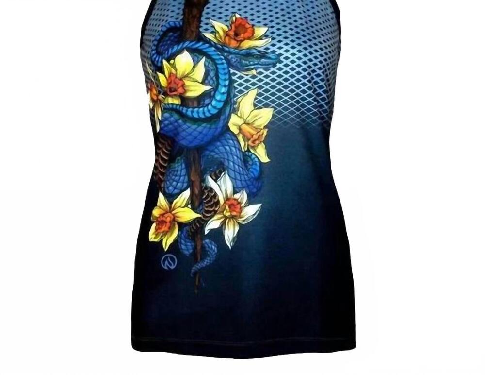 NEW INKNBURN women's staff & serpent singlet in multi